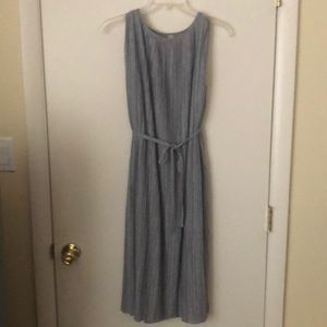 Light grey pleated dress from Uniqlo